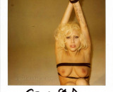 Lady Gaga Cleavy Bondage Gown Recalls Topless Bondage Polaroids from Japan